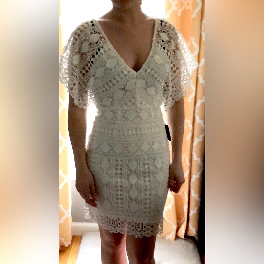 Lulus White Lace Dress